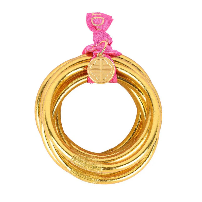 Gold Bangles (Serenity Prayer) - Set of 6