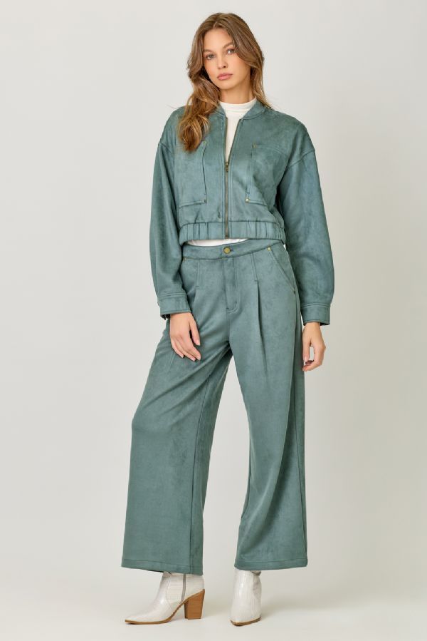 Suede Trouser
