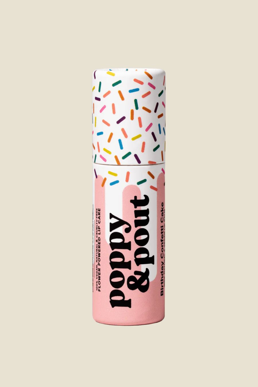 Lip Balm, "Birthday Confetti Cake" Pink, Vegan