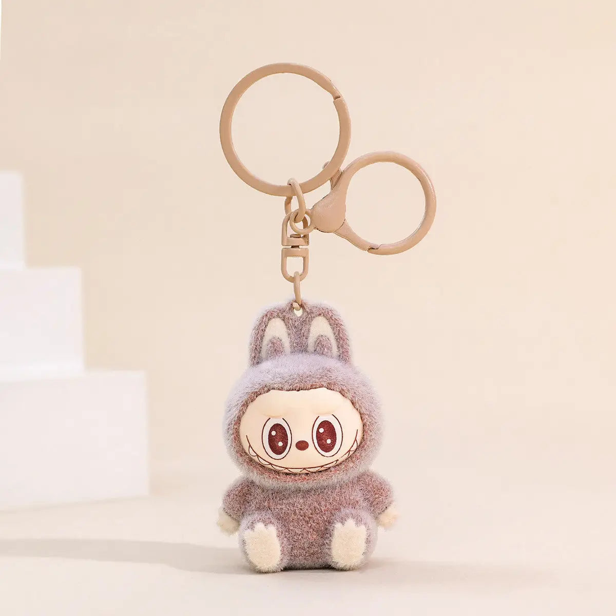 Labubu Flocking Keychain