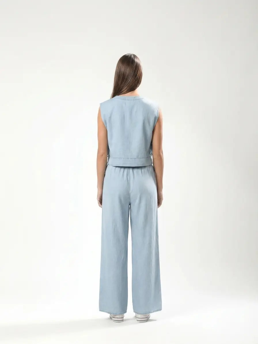 Elastic Waist W/Drawstring Loose Fit Pants