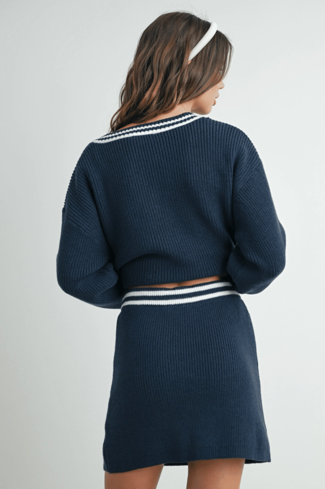 Diana Drawstring Mini Sweater Skirt
