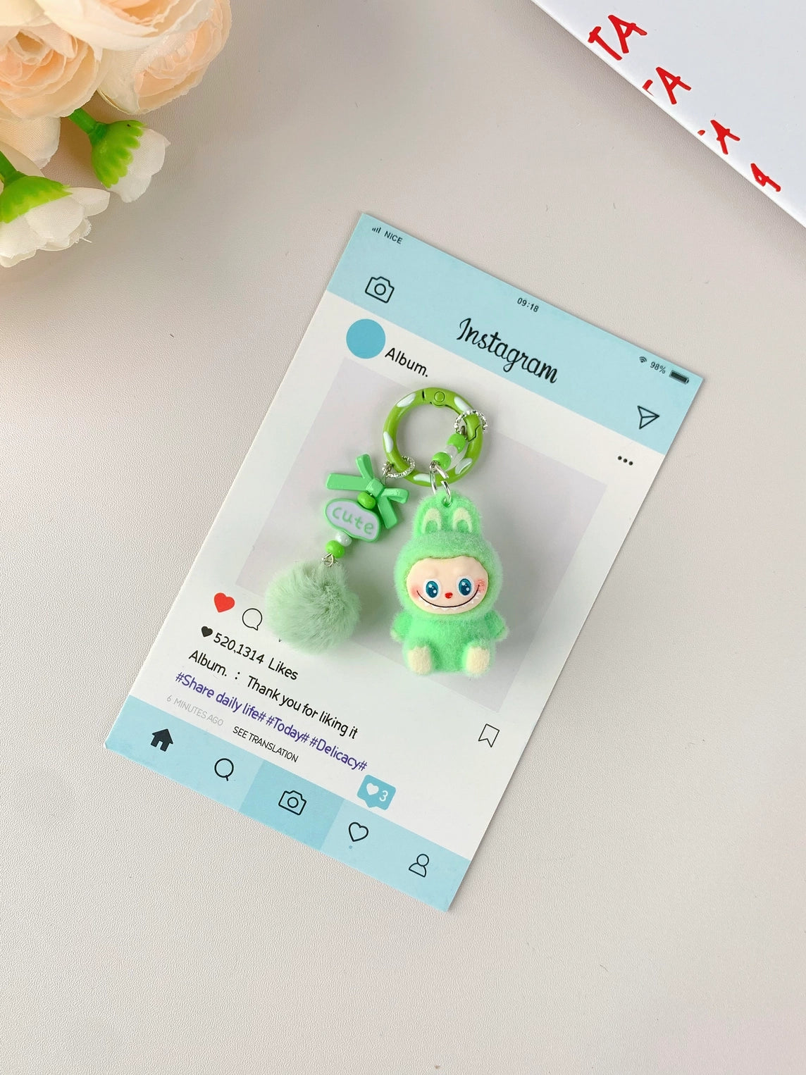 Labubu Keychain Accessory