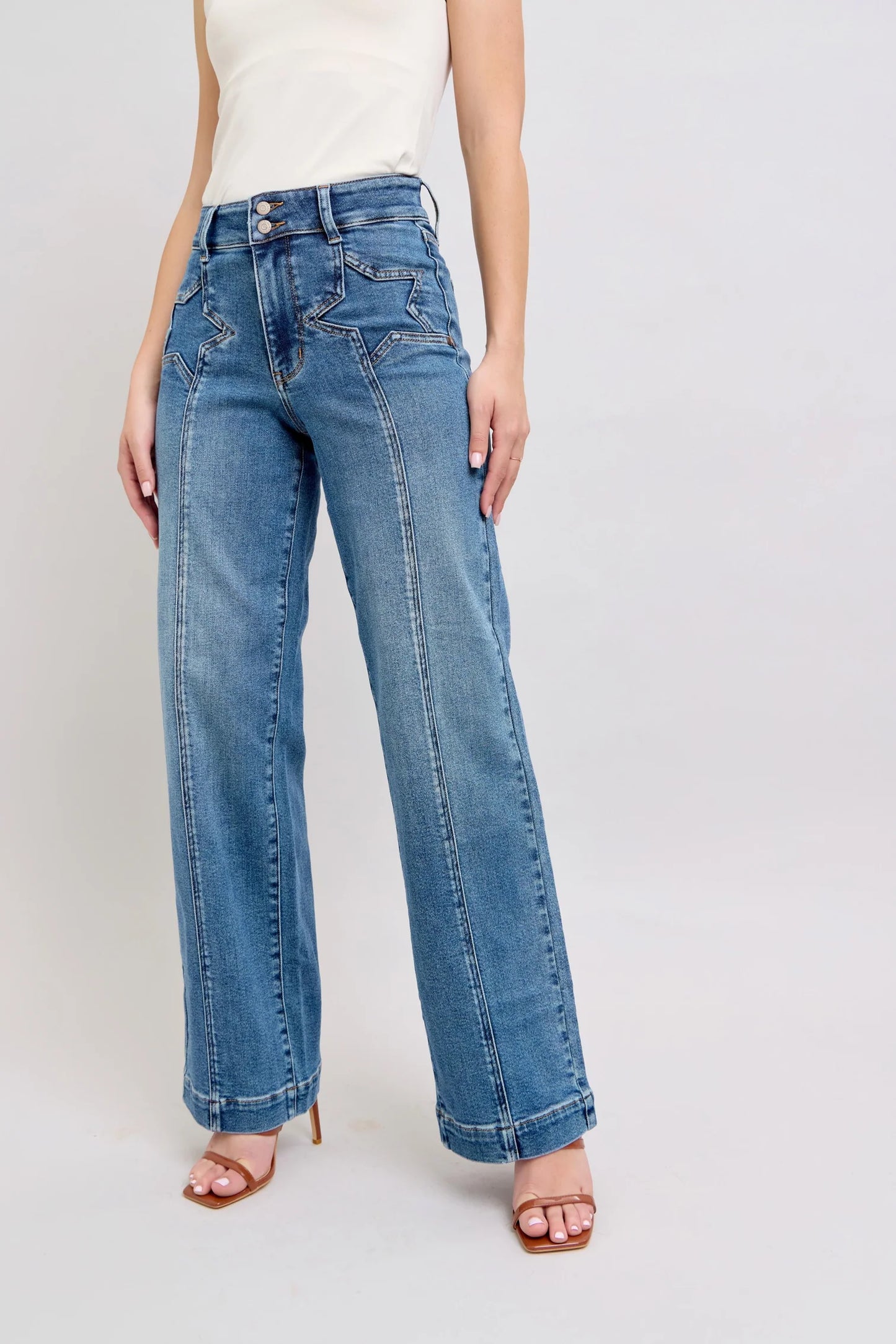 Indigo Wash Star Jeans