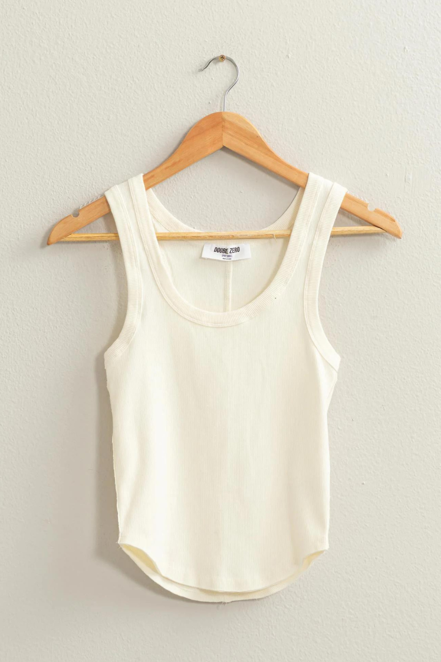 full front shot of dixie acid wash tank in ivory 