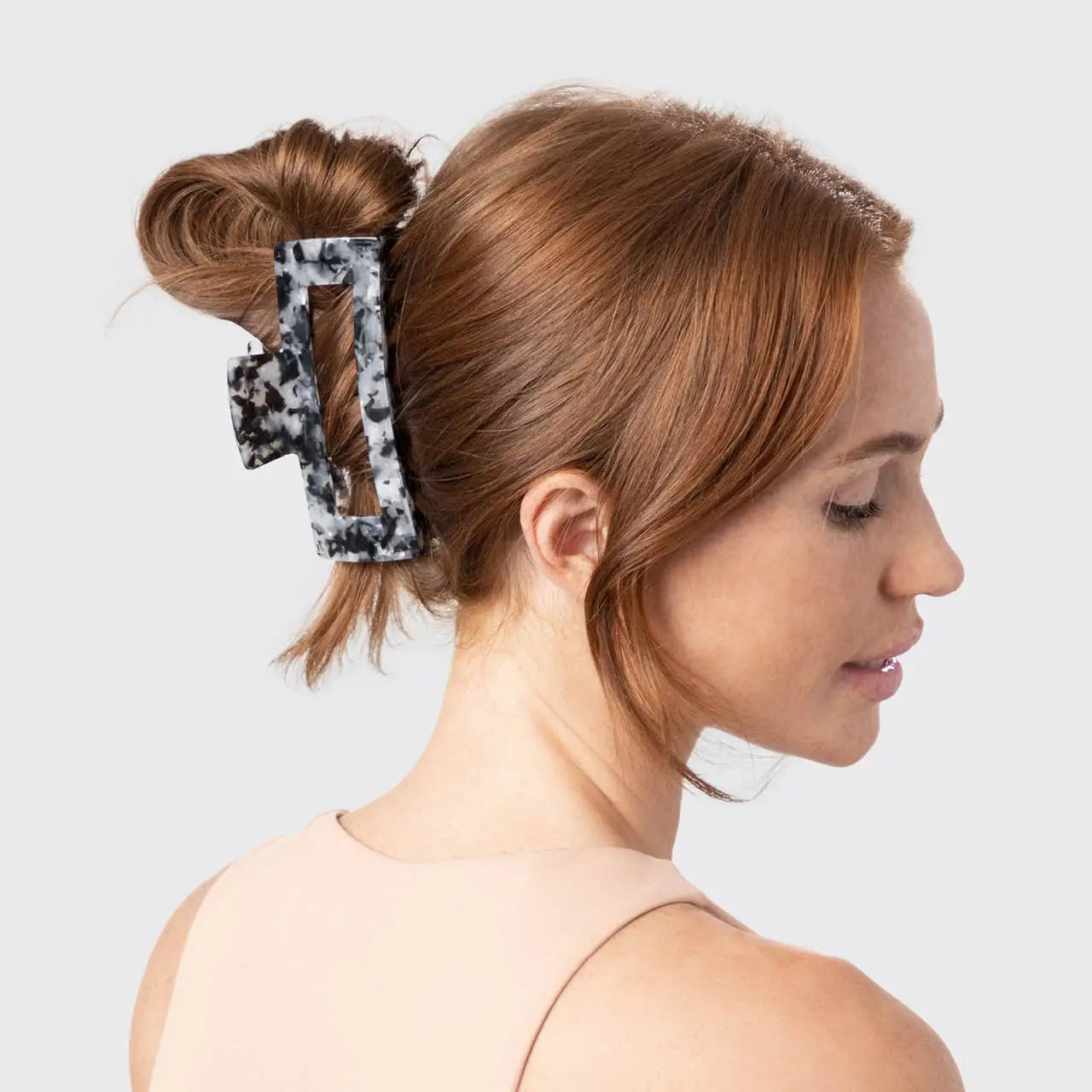Eco-Friendly Jumbo Open Shape Claw Clip Black