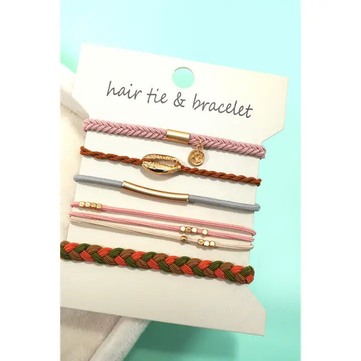 Boho Dual Function Knot Bracelet Hair Ties