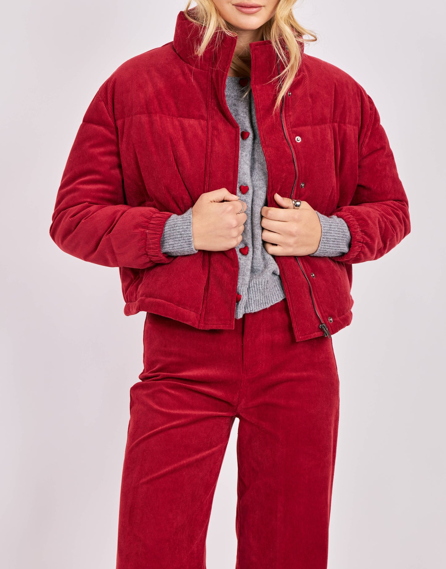 Corduroy Puffer Jacket