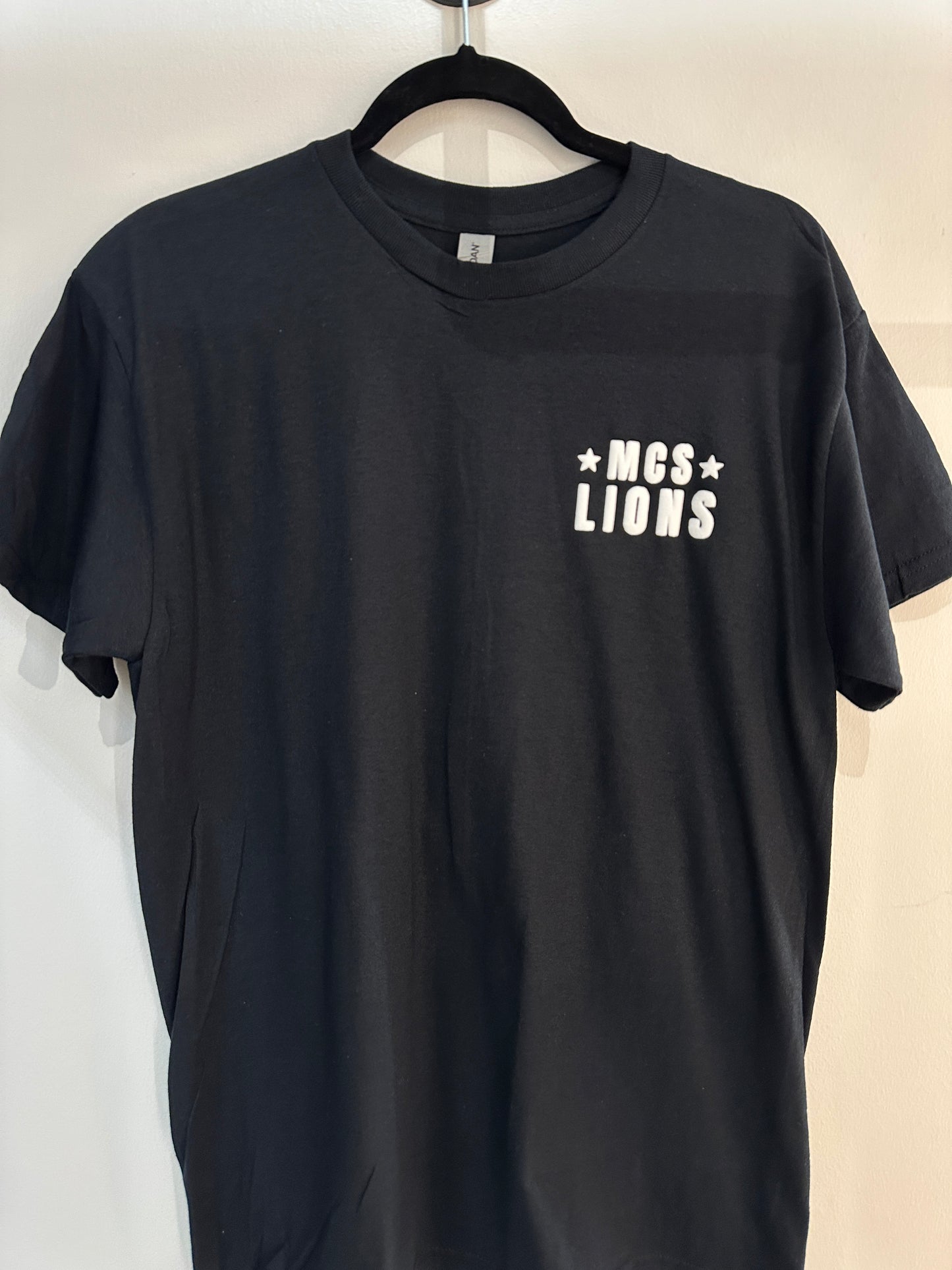 MCS LIONS White on Black Tee