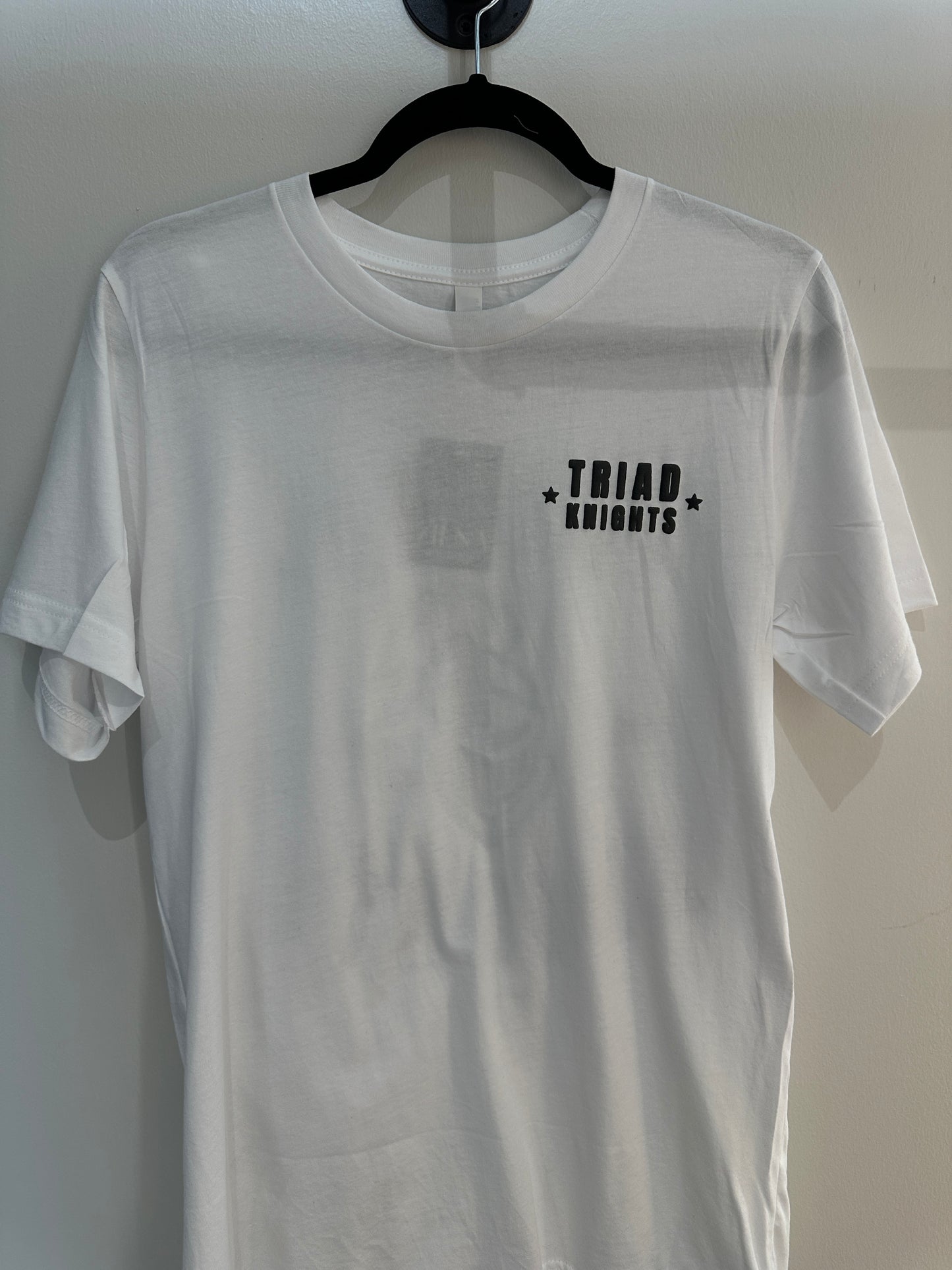 TRIAD KNIGHTS Black on White Tee