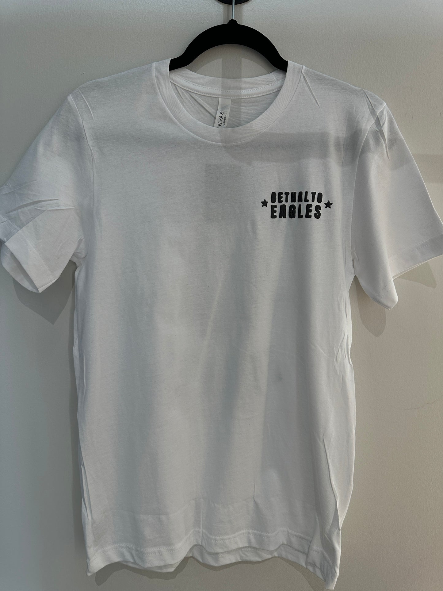 BETHALTO EAGLES Black on White Tee