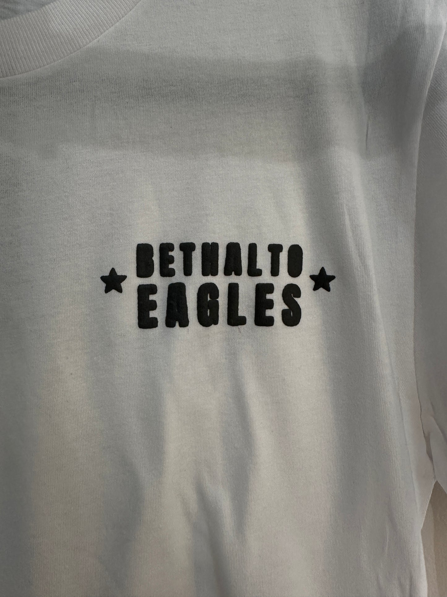 BETHALTO EAGLES Black on White Tee