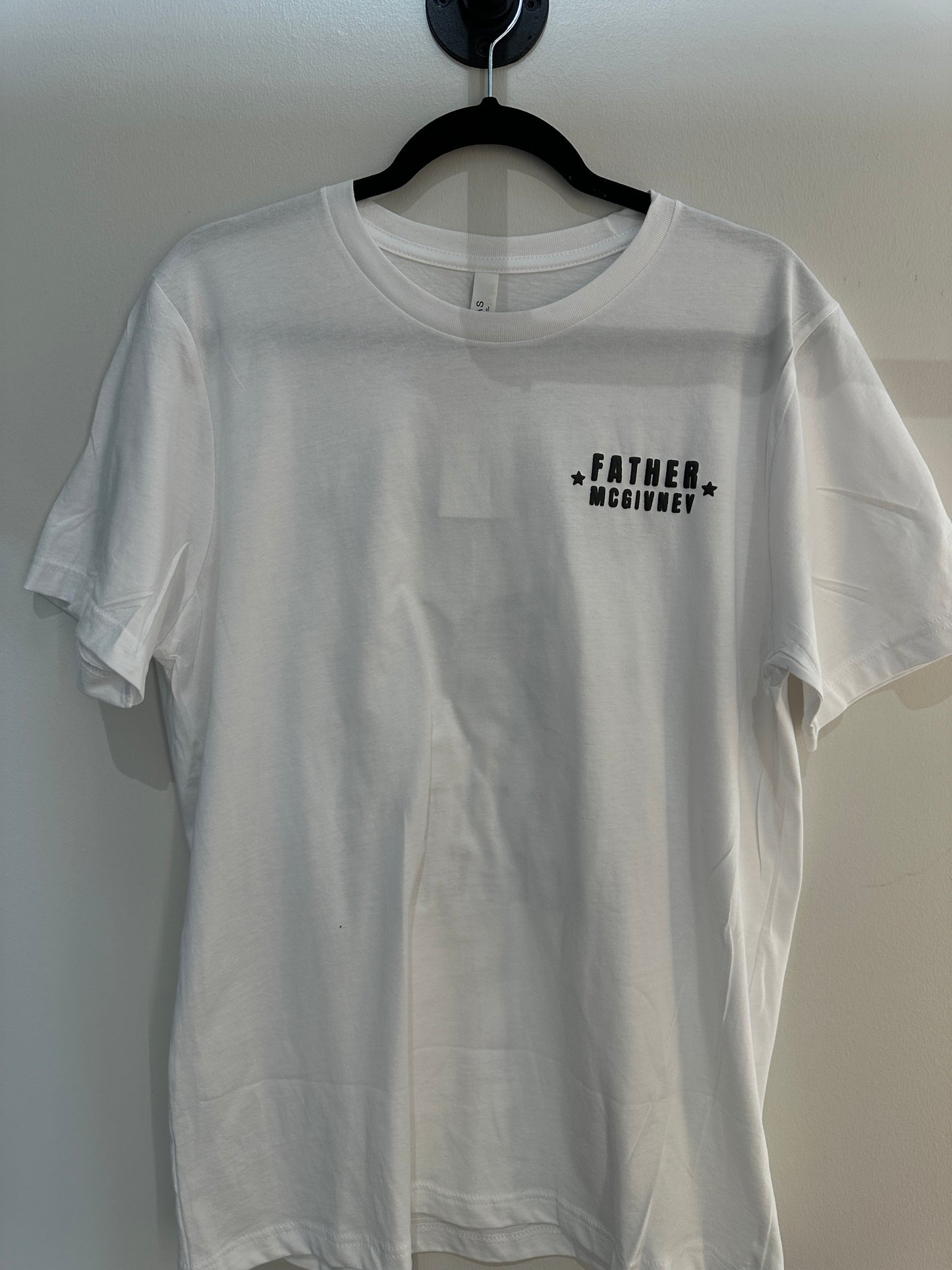 FATHER MCGIVNEY GRIFFINS Black on White Tee