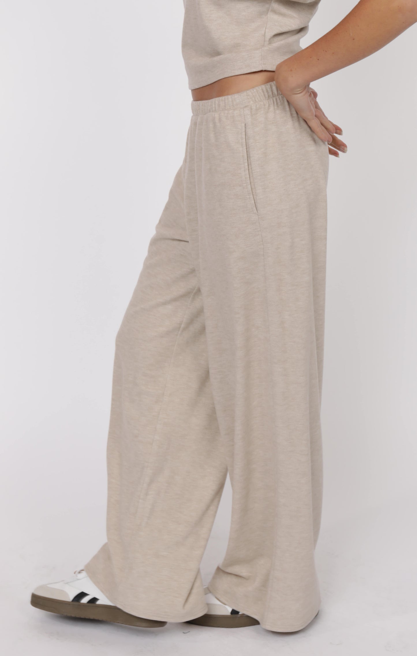 Elastic Waist Knit Pant