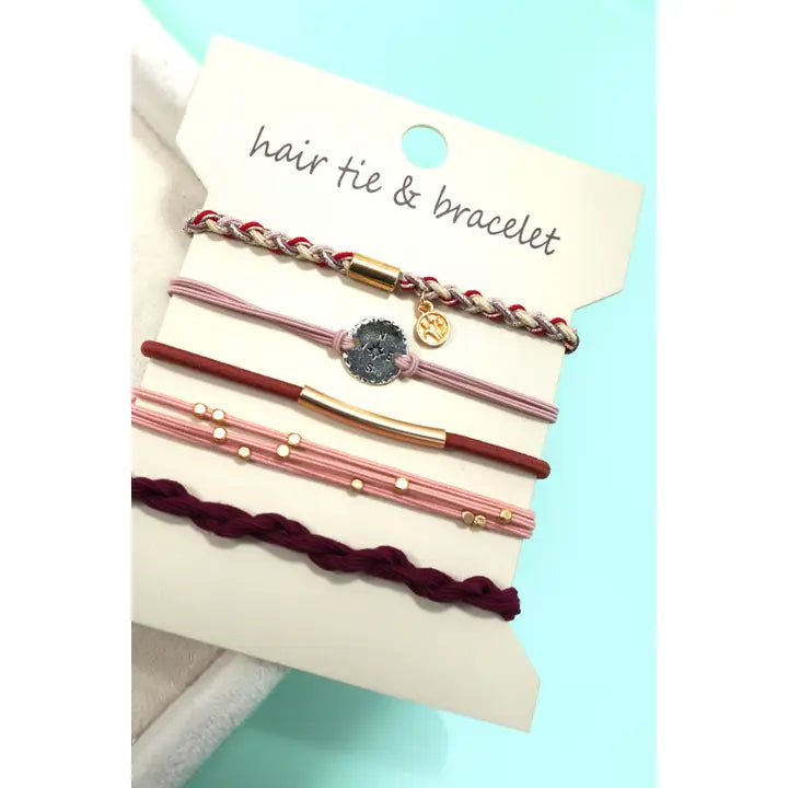 Boho Dual Function Knot Bracelet Hair Ties
