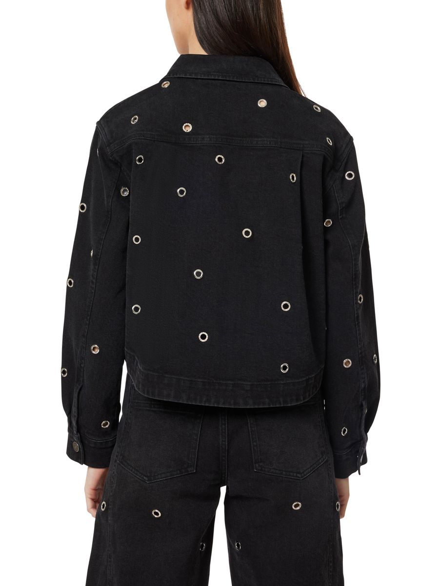 Embellished Cropped Jean Jacket