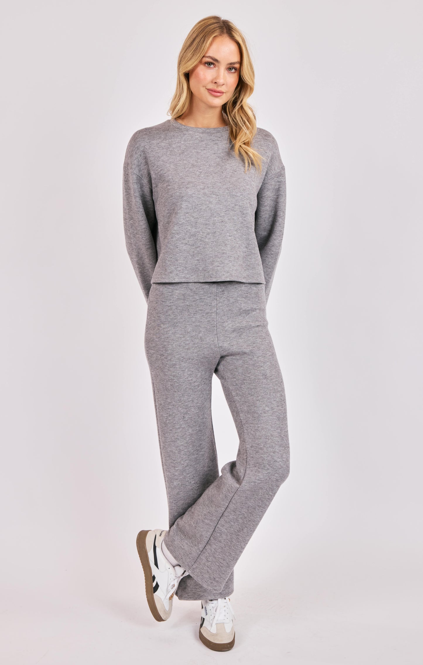 Downtown L/SLV Knit Top