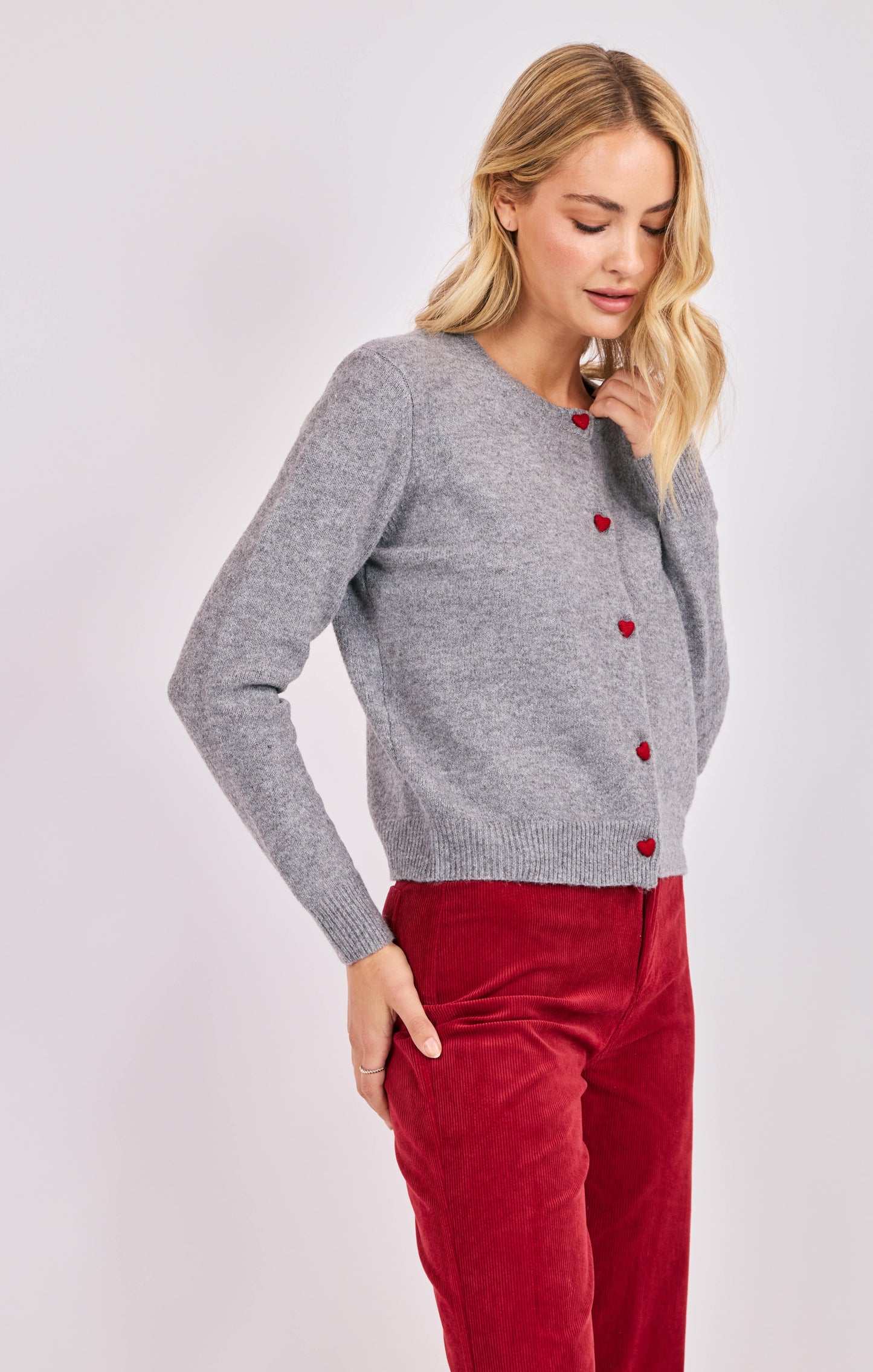Leighton Heart Button Cardi