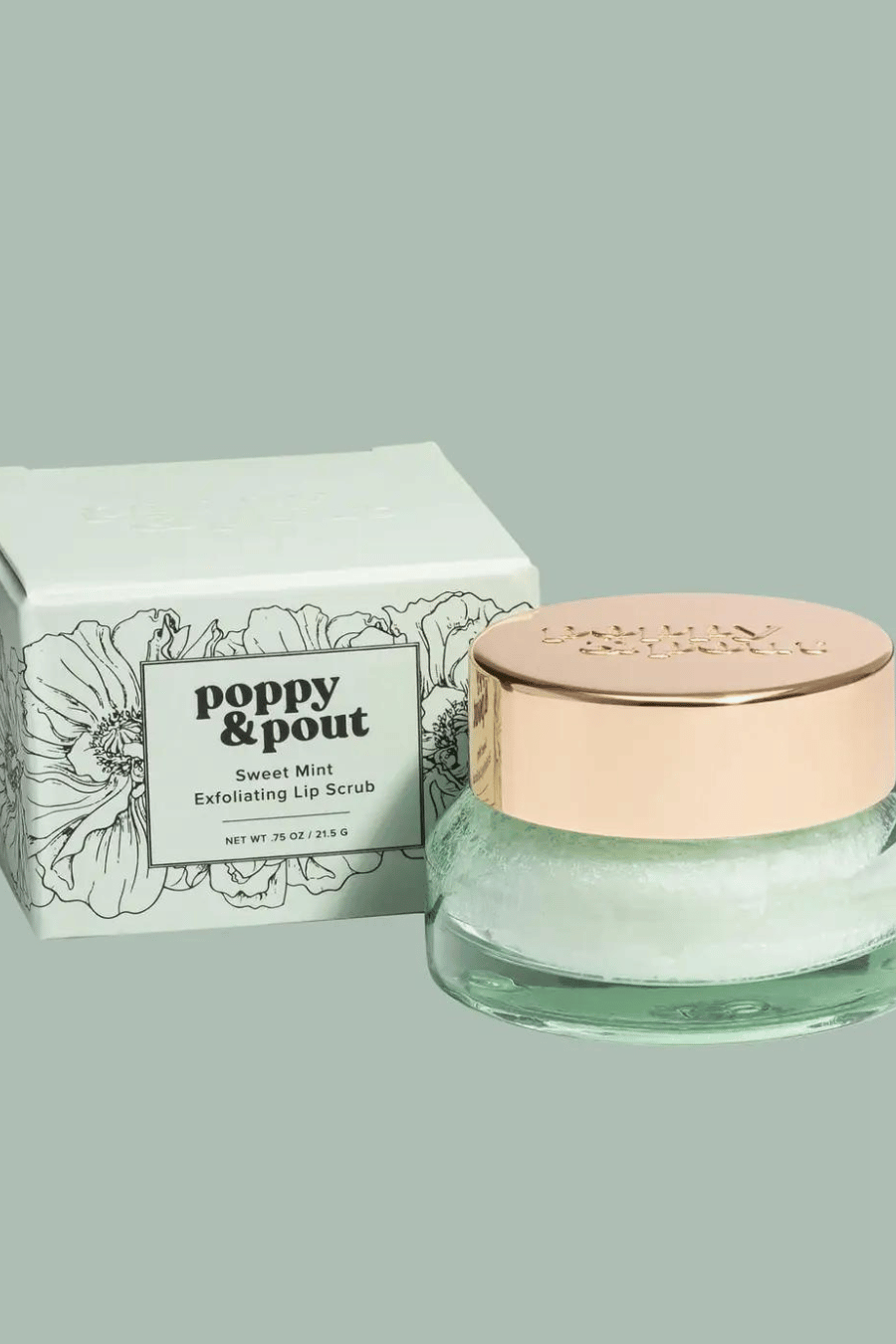 POPPY + POUT Sweet Mint Lip Scrub