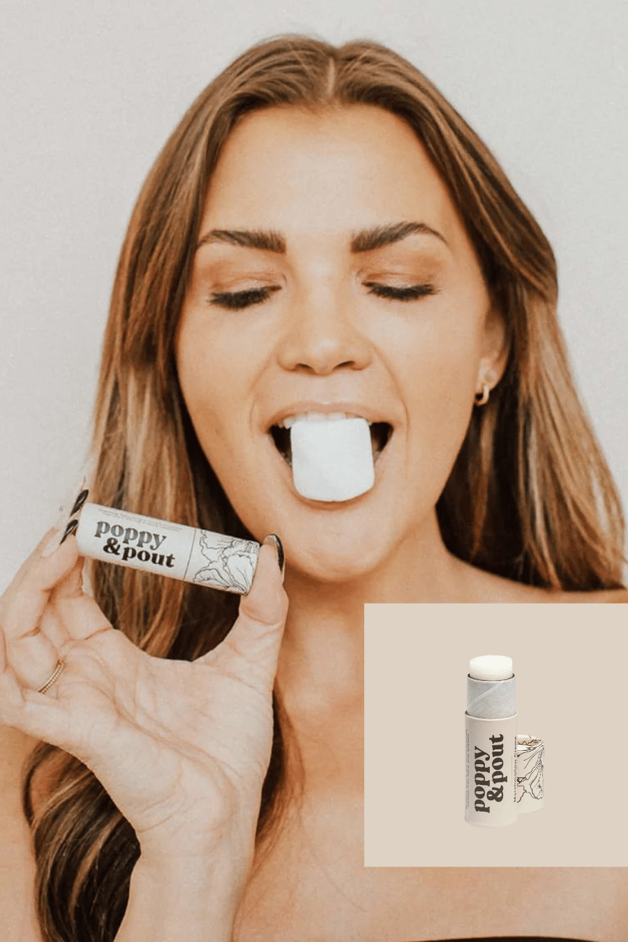 POPPY + POUT Marshmallow Creme Lip Balm