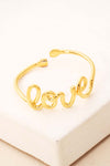 Gold Dipped Handwritten Love Ring