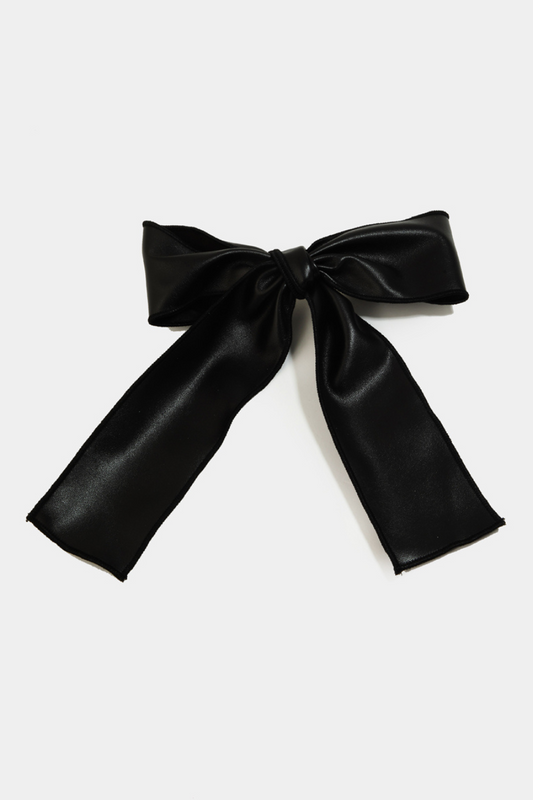 Glossy Ribbion Bow Hair Clip