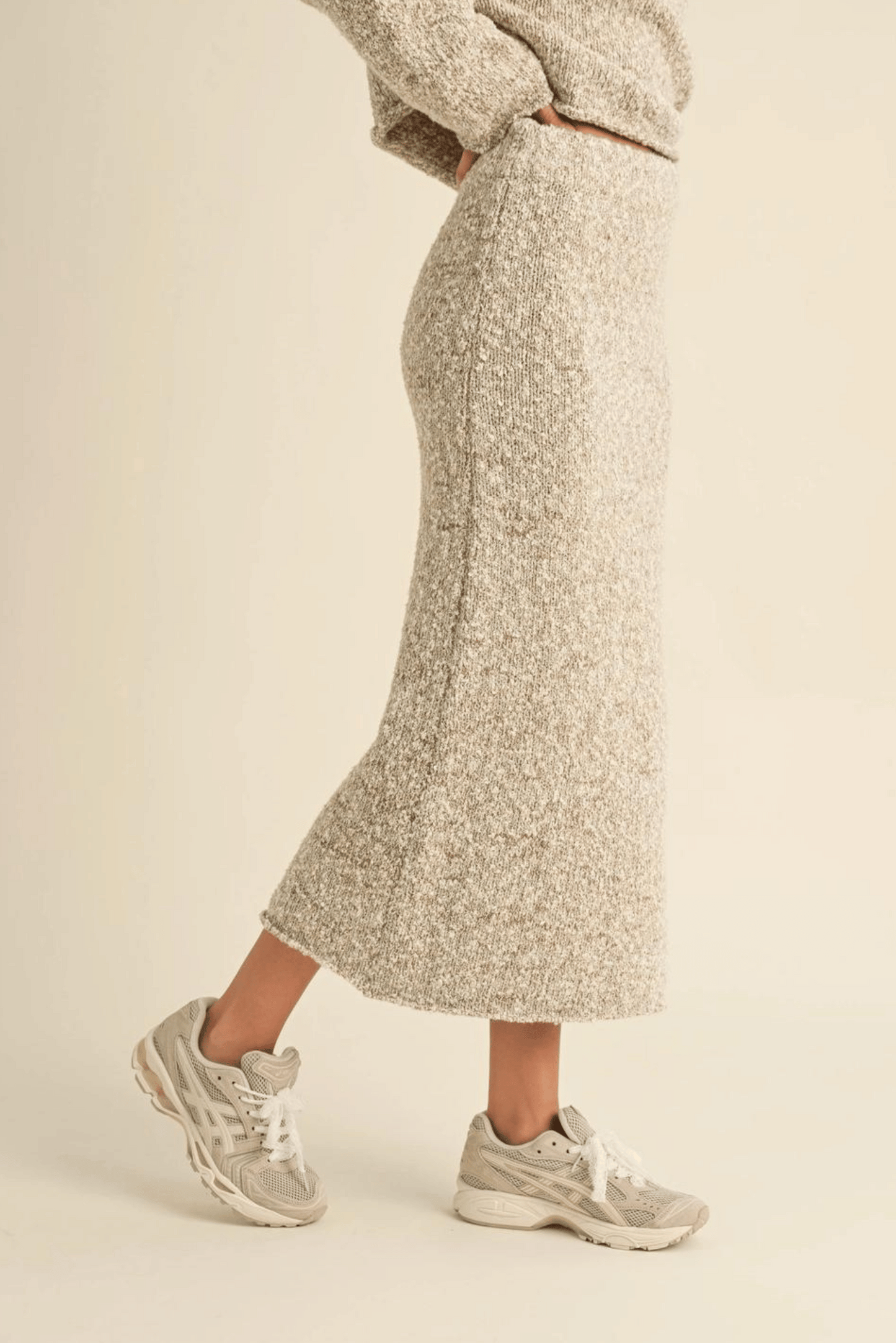 The Bria Two Tone Knit Skirt