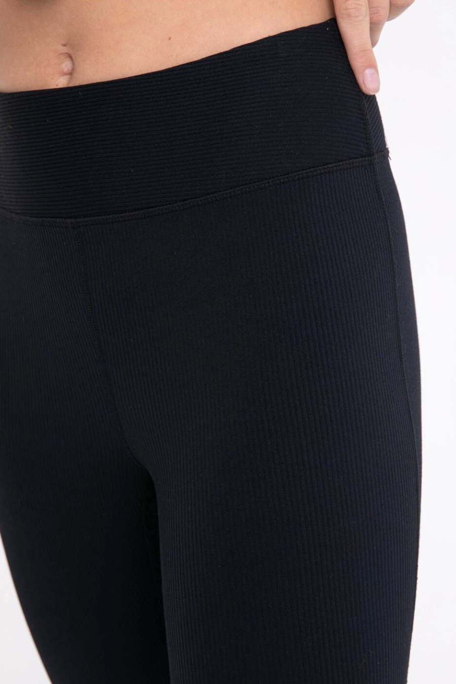 Ribbed Flare High Waist Yoga Pants