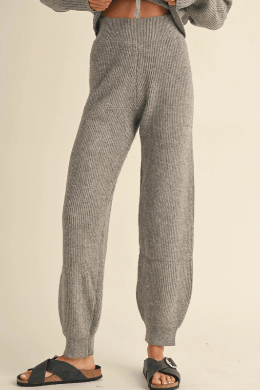 Sweater Knit Jogger Pants