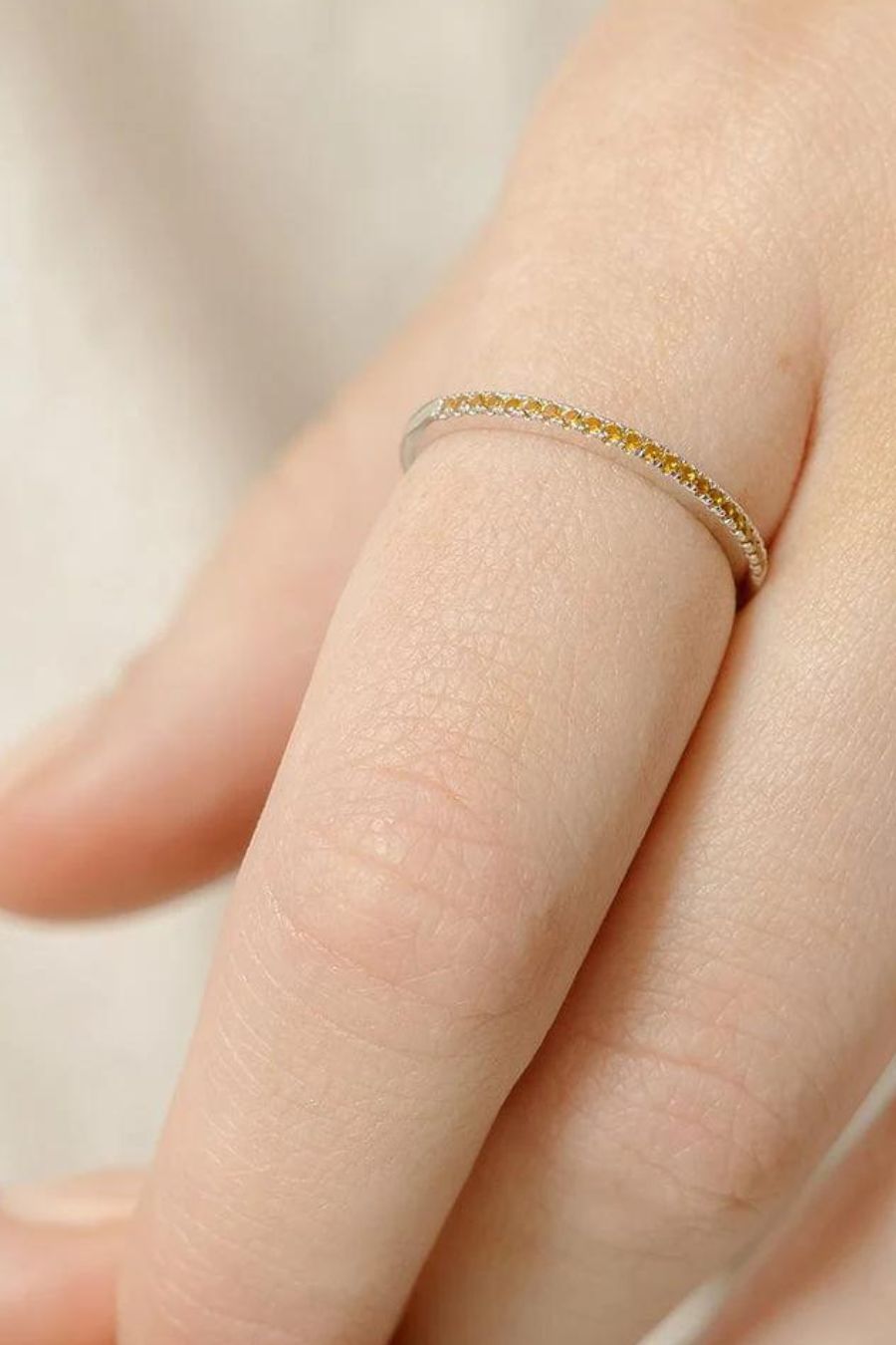 Made by Mary November Birthstone Stacking Ring