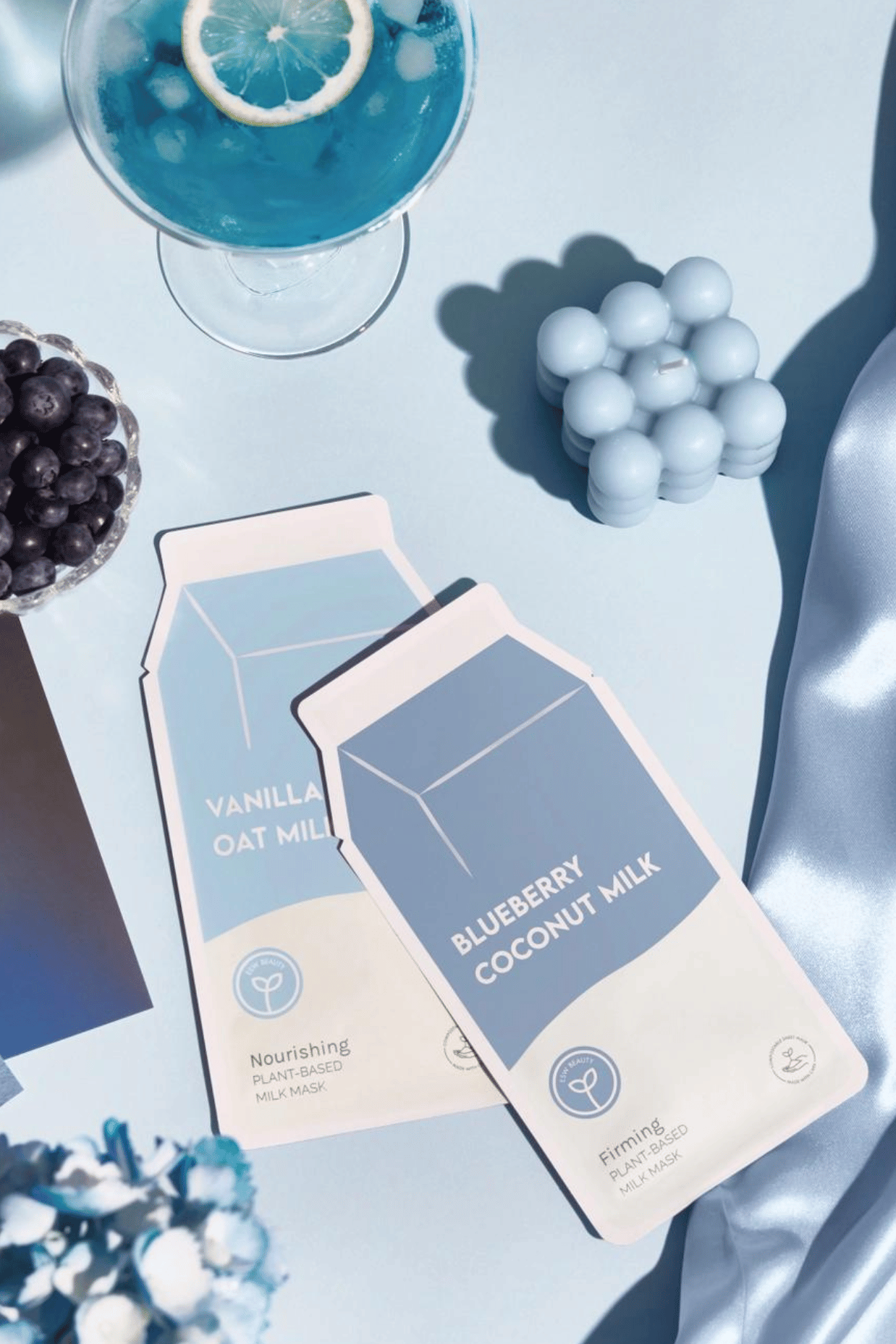 ESW Beauty Blueberry Coconut Milk Firming Plant-Based Milk Mask