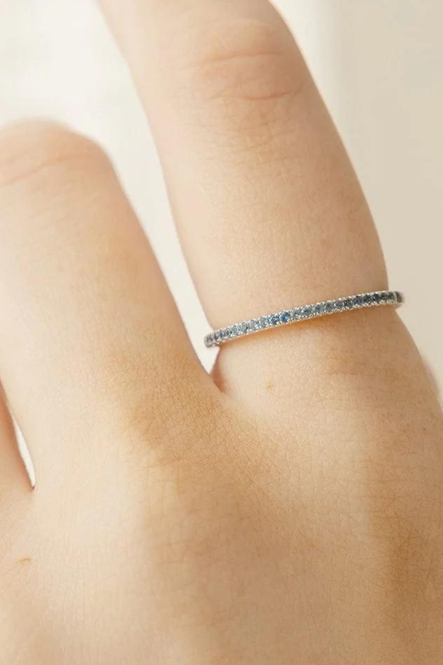 Made by Mary December Birthstone Stacking Ring