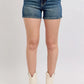 Dark Wash Denim Shield Pocket Shorts
