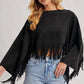 Western Bohemian Suede Fringe Cape