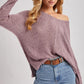Reverse Seam Loose Fit Sweater