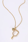 18K Stainless Steel Gameday PICKLEBALL Necklace