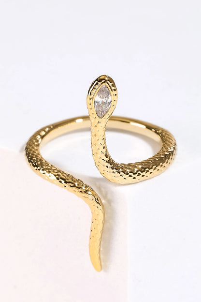 Adjustable Open Snake Ring