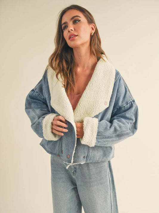 Sherpa Lined Denim Jacket