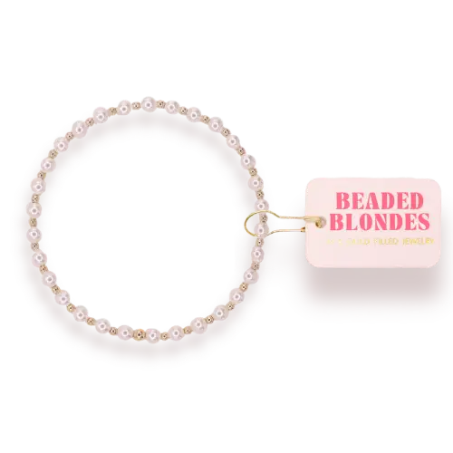 Mini Luci Pearl Bracelet in Gold