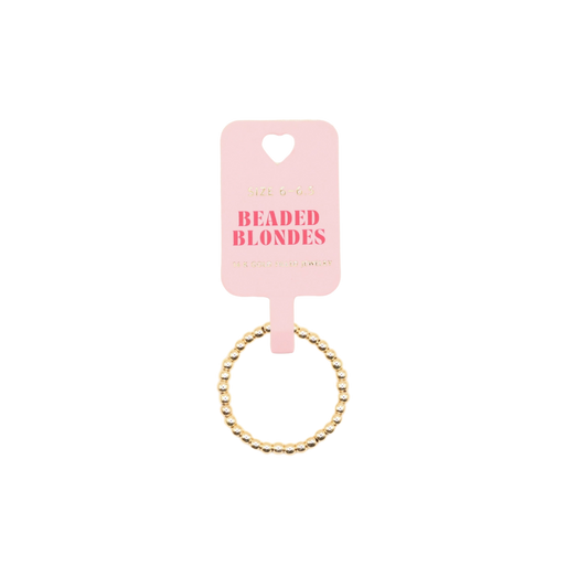 Lexi Beaded Band in Gold