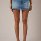 Low Rise Studded Denim Skort