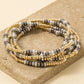 Acrylic Pearl and Metallic Beaded Bracelet Set