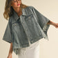 Cape Style Denim Jacket