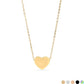 18K Gold Stainless Steel Blank Heart Necklace
