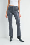 The Posie Coated Slim Bootcut Denim Jeans