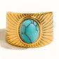 Reef 18K Gold Non-Tarnish Turquoise Stone Adjustable Ring