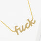 Gold-Dipped Fck Fashion Necklaces