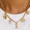 Western Boot Star Hat Horseshoe Charm Necklace