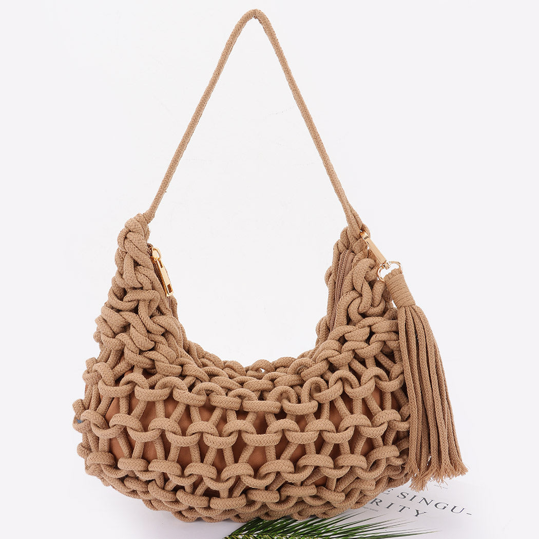 Handmade Cotton Braided Shoulder Bag