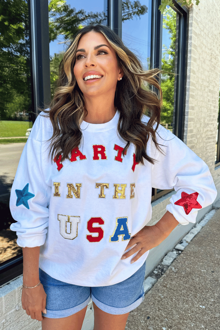 [PRE-ORDER] Party in the USA Patch Pullover